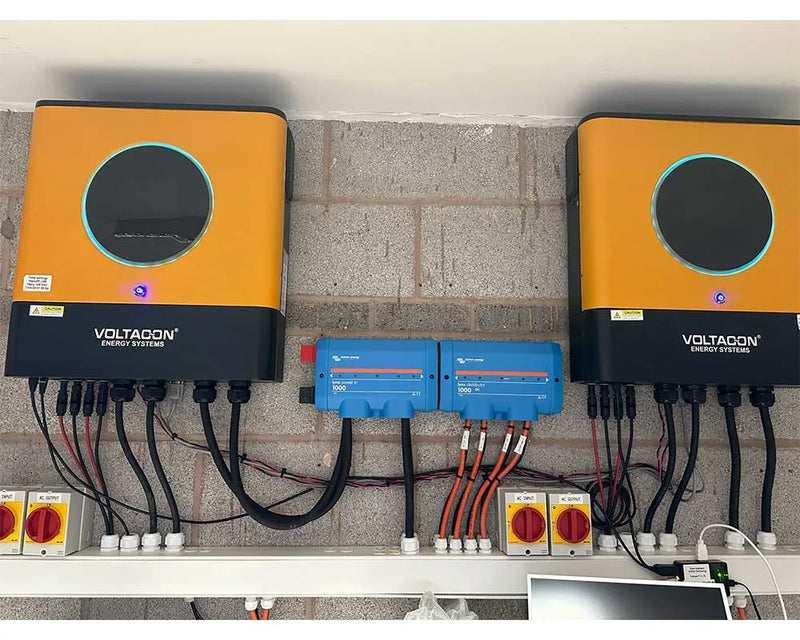 Single phase off-grid system with 8kW Conversol MAX.