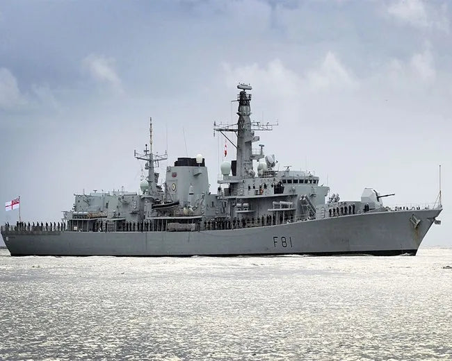 HMS Sutherland illuminated by LED T8 tubes