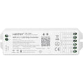 MiBoxer WL5 WiFi LED strip controller, white rectangular device with terminal connectors on right side and control buttons.