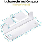 Dimension diagram of white aluminum solar panel Z-bracket showing measurements: 3.94 by 1.2 inches base, 2.6 inches height, w