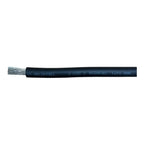 Black welding cable with printed text reading "HELUKABEL UDE MSGAFOU 1x70 OHM" and exposed stranded wire end.