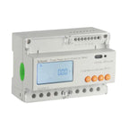 Acrel three phase multi-function meter with LCD display showing 000 reading, orange control buttons, and terminal connections