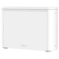 White rectangular Pylontech Pelio-L lithium battery unit with ribbed top panel and mounting feet, shown against white backgro