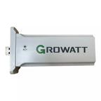 Growatt Shine WiFi-F USB monitoring stick, white rectangular device with green logo and KEY indicator light, shown as standal