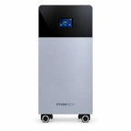 Pylontech Fidus PRO 16kWh solar battery with light gray and black exterior, digital display showing 27 degrees and power metr