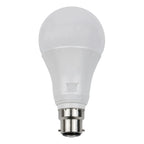 Voltagon 10W B22 LED globe bulb with warm white 4000K color temperature, shown against white background with visible product 