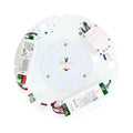 Internal view of circular LED gear tray showing yellow LED chips arranged in ring pattern, driver electronics, and terminal c