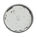 LED gear tray retrofit showing interior circuit board with yellow LED chips and Halssen electronic components, viewed from ab