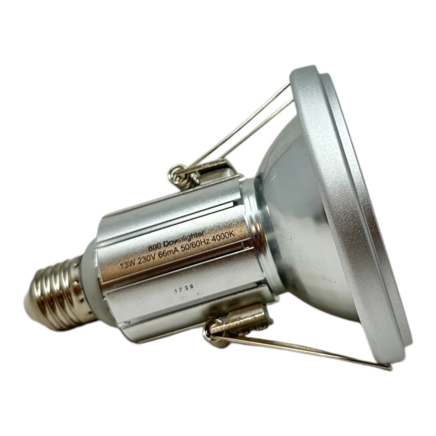 Pharox 800 PAR38 LED downlighter bulb with E27 screw base and mounting bracket, 13W 230V warm white 4000K.