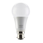 Voltacon LED bulb with white dome and silver base, shown against white background.
