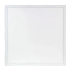 White square LED panel light with recessed frame, front view product shot.
