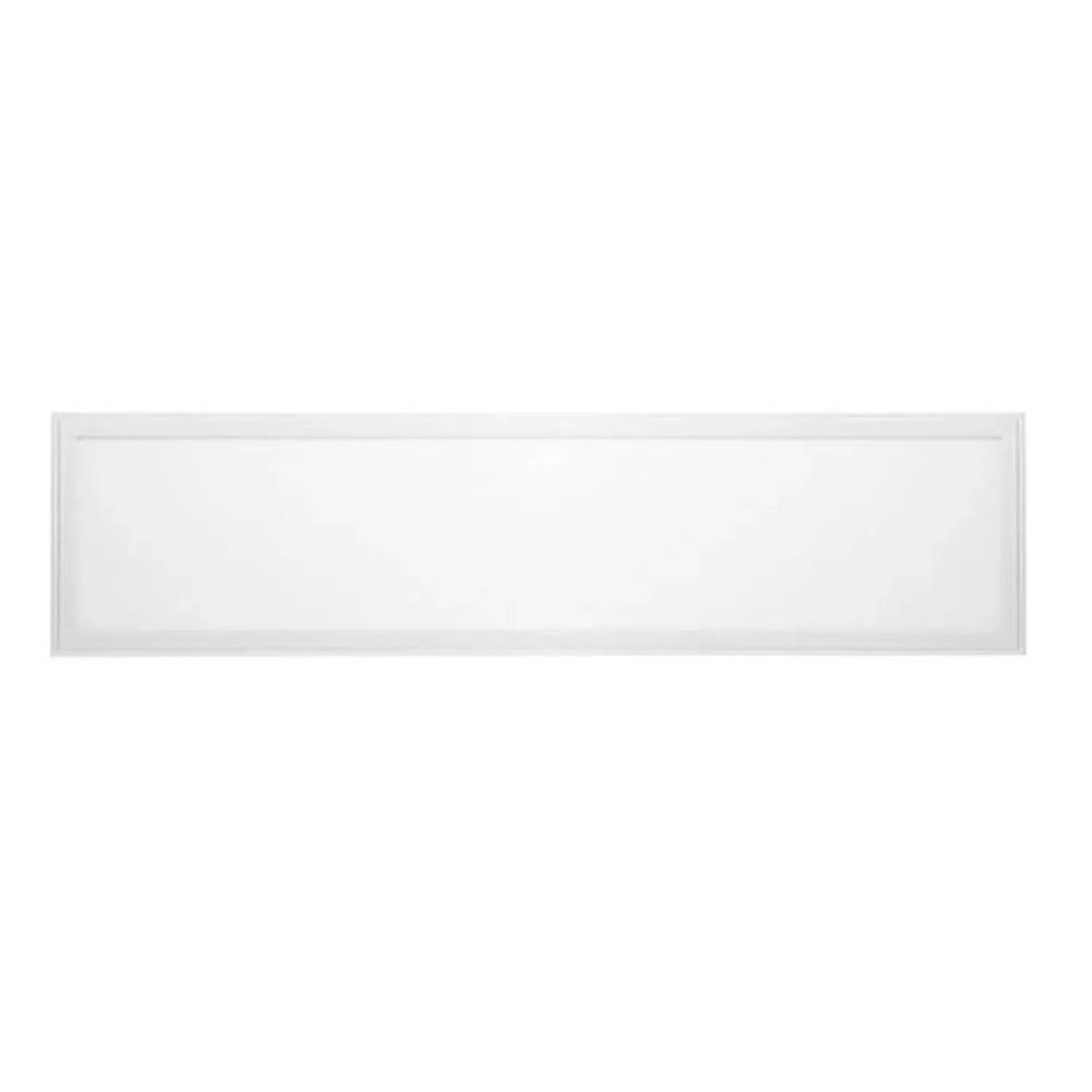 Rectangular LED panel light with white frame and frosted diffuser, horizontal orientation.