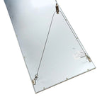 Suspension cable kit with metal plate and hanging hardware, shown against white background