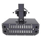 Top view of 480W LED flood light fixture with mounting bracket, flexible conduit arms, and ventilated base plate.