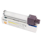 Voltagon power conversion device with white cylindrical housing, purple control module, and specification label, product deta