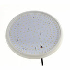 Round white LED ceiling light with numerous small square light elements visible on the surface, shown against white backgroun
