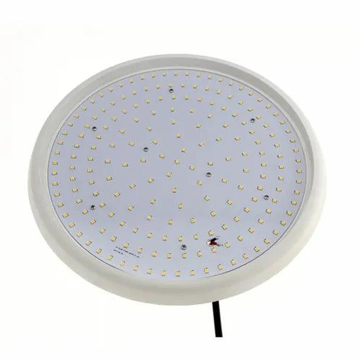 Round white LED ceiling light with numerous small square light elements visible on the surface, shown against white backgroun
