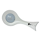 White teardrop-shaped solar wall light with circular LED panel and motion sensor controls, displayed against white background