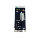 R7S LED 10W bulb packaging showing cool white cylindrical bulb with specifications: 800LM brightness, 120° beam angle, 30,000