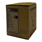 Ledon LED GU10 bulb packaging box showing A+ energy rating and 6 kWh/1000h specification label.