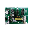 Green circuit board with capacitors, resistors, ICs, and connector terminals for Axpert VM IV inverter.
