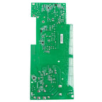Green circuit board with components, solder points, and connector headers for 5kW off-grid inverter MPPT controller.