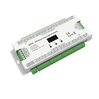 ES32 PIR Sensor Stair Light Controller with green terminal blocks and digital display, product shot on white background.