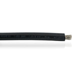 Black flexible cable with printed specifications including 1x50 QMM, 1.6/2.3 KV rating, and manufacturing date visible on the