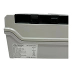 Voltacon PV Combiner Box model BHS-6/2 showing product label with specifications including 600VDC max input voltage and 63A m