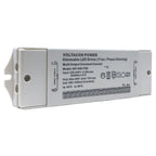 Voltacon Power dimmable LED driver model KJF-040-TDH with specifications label and terminal connections visible.