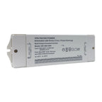 Voltacon Power KIF-060-TDH dimmable LED driver with white plastic housing, showing specifications and multi-output constant c