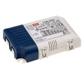 Meanwell LCM-250A LED driver unit with white plastic housing, blue connector block, and specifications label visible on top s