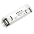 GL-DA02 Converter, white rectangular LED driver with terminal blocks and control switch, angled product view.
