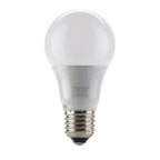 Voltagon 5W E27 LED globe bulb with white frosted dome and silver base, shown against white background.