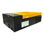 Refurbished Conversol 5kW off-grid solar inverter charger with yellow top panel and black casing, showing ventilation ports a