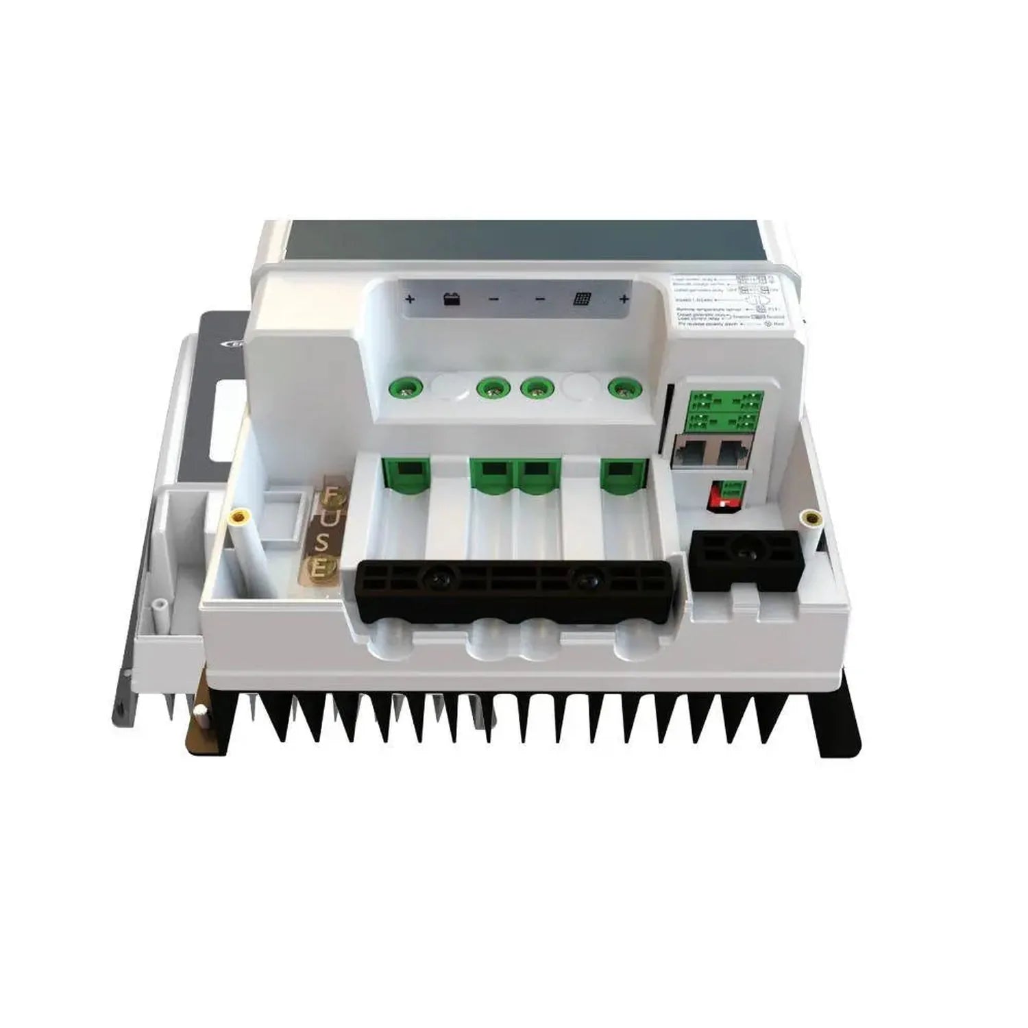 Epever Tracer 5415AN 50A MPPT solar charge controller showing internal components with green terminal blocks, circuit board, 