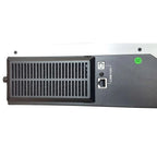 Top view of 5kW 48V off-grid solar inverter showing ventilation grille, Comm port, and green "Hi-Pot Passed" certification la