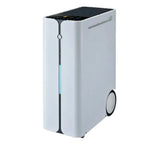 White portable power station with black top panel and dark control strip, shown against white background.