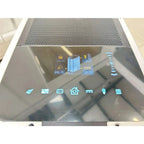 Voltabank power station display screen showing battery status, voltage readings of 242.7V and 28.2V, Wi-Fi connectivity icon,