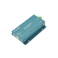 Euchips DALI Master Model DML-200 controller, teal rectangular device with USB port, status indicators, and green terminal bl