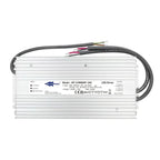 Glacial Power GP-CVM600P-24V LED driver, 600W constant voltage power supply with input and output terminal labels visible.