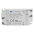 Glacial Power LED Driver Model GP-CVP012N-12V-T02 showing specifications label with screw terminals and safety certifications