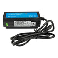 Victron MK3-USB-C interface device with blue label and attached black USB cable, shown against white background.