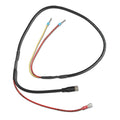 Black alternator control cable with exposed yellow and red wire leads at top and red connector terminal at bottom, shown agai