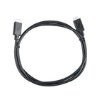 Black VE.Direct data cable with connectors at each end, coiled against white background.