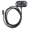 Victron VE.Direct Bluetooth Smart Dongle with attached cable and connector, showing device face with indicator lights.