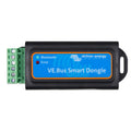 Victron Energy VE.Bus Smart Dongle with blue label, green terminal connectors on left side, Bluetooth and Error indicator lig