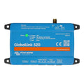 Victron GlobalLink 520 blue cellular modem device with antenna connector, status indicator light, and terminal connections la