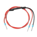 Victron inverting remote on-off cable with red and black wires, blue terminal connectors, and black inline switch connector.