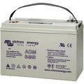 Victron Energy 6V 240Ah AGM deep cycle rechargeable battery with gray casing and carrying handle.